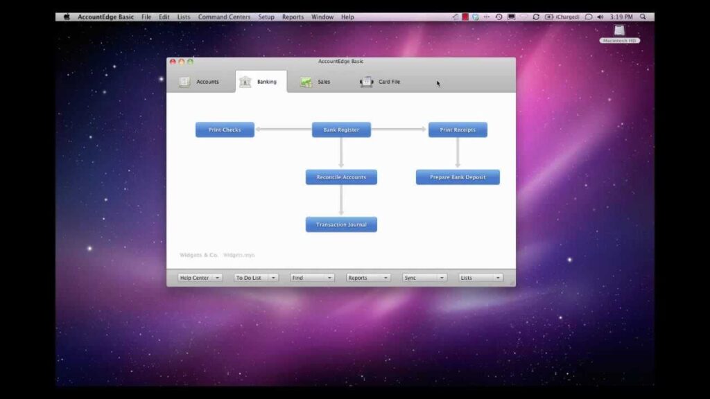 AccountEdge Basic - Banking